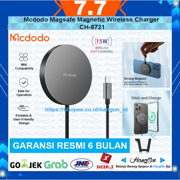 Mcdodo CH-8721 Magnetic Lightning Wireless Charger 15W