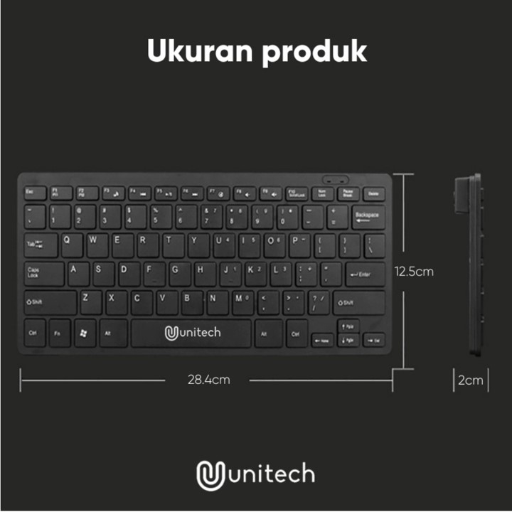 Keyboard Mini USB Unitech K1000 Keyboard Kabel Portable