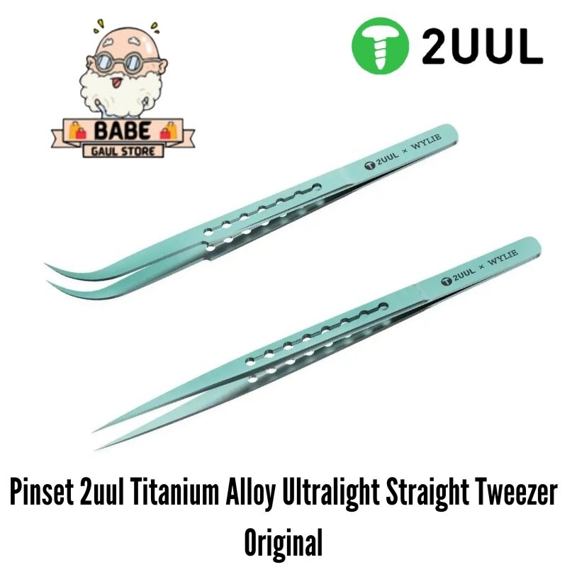 Pinset 2UUL Ti11 Ti12 Titanium Alloy Ultralight Tweezer Original