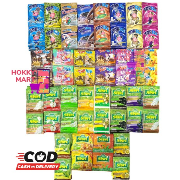 

(HOKKY) Top Ice Teh Sisri Renceng Isi 10 All Varian Rasa Bukan Pop Ice Coklat Strawberry Vanila Blueberry Permen karet Vanila Blue Melati Mangga Gula Tebu Cincau