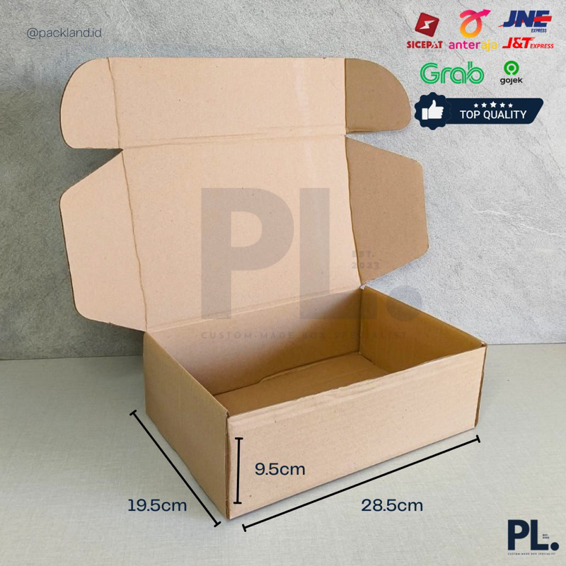 

DUS PACKAGING | DIECUT | KARDUS | BOX POLOS 28.5x19.5x9.5cm