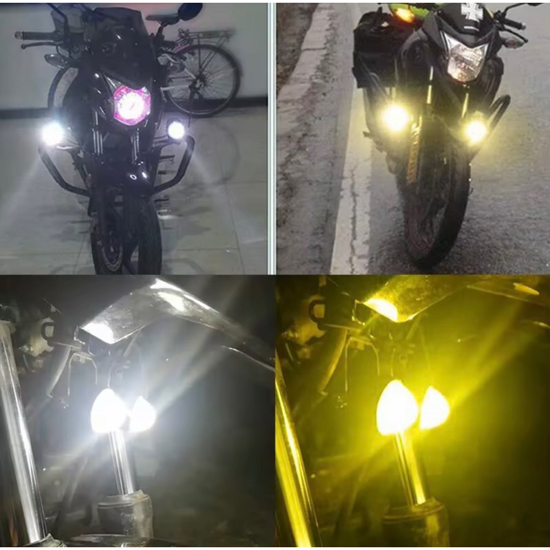 2pcs laser foglamp d2 superbright high low mini driving lampu tembak laser BONUS SAKLAR Lampu Sorot Motor
