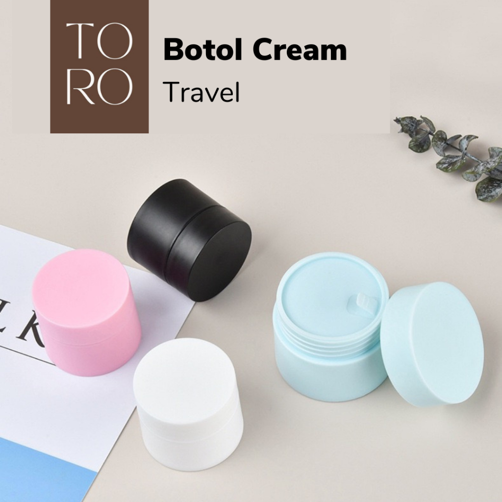 TORO - POT JAR CREAM PLASTIK DOUBLE LAYER DOFF | BOTOL CREAM KOSONG