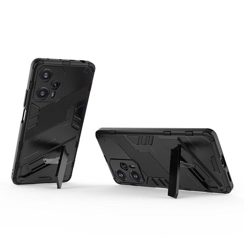 XIAOMI POCO F5 SOFT CASE STANDING BIBERCASE PREMIUM STAND COVER ARMOR TPU HARD CASE