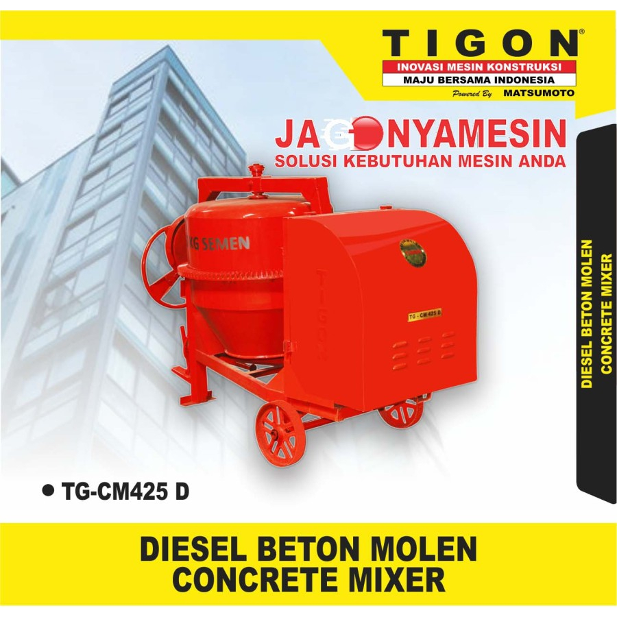TIGON BETON MOLEN 425 LITER | MOLEN MIXER MERK TIGON