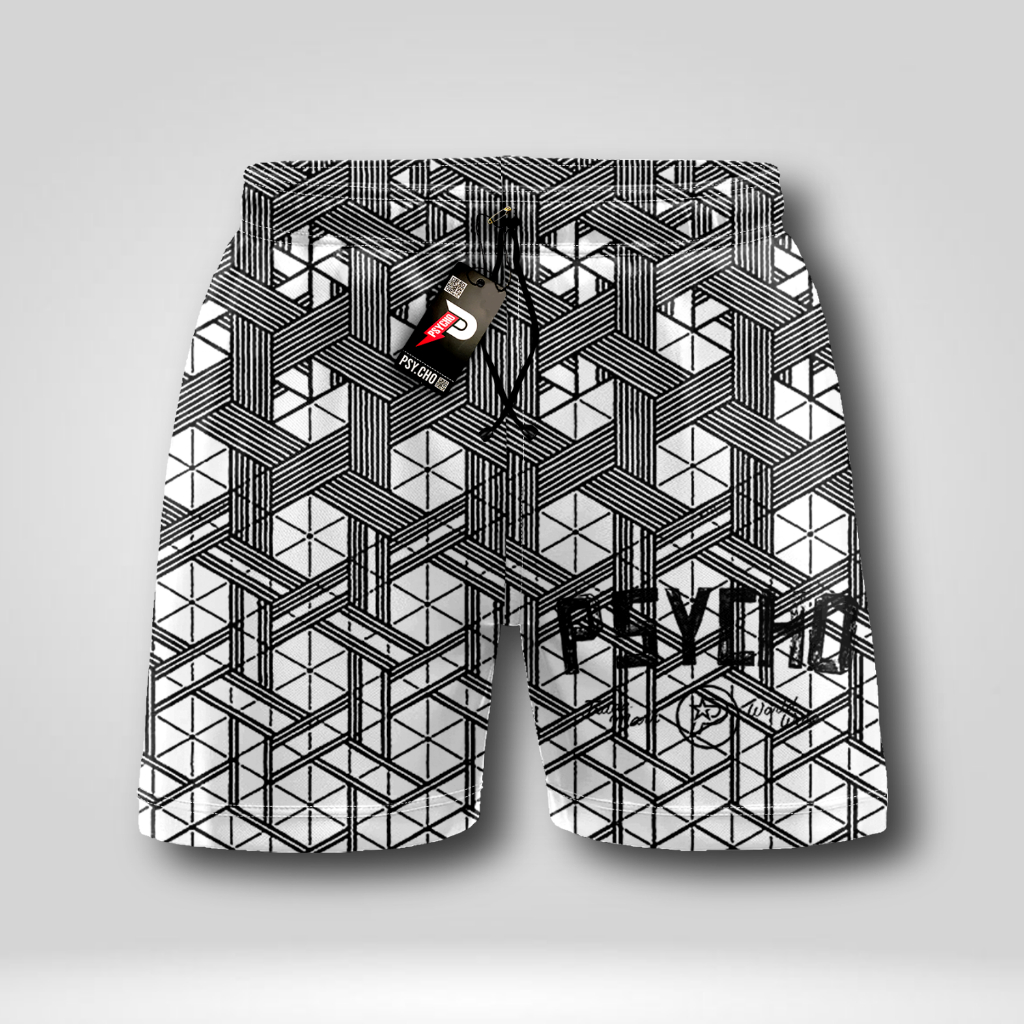 Celana pendek boxer pria wanita| Pakaian dalam boxser kolor | Bokser pantai bahan katun| Celana tidur santai - Psycho P644
