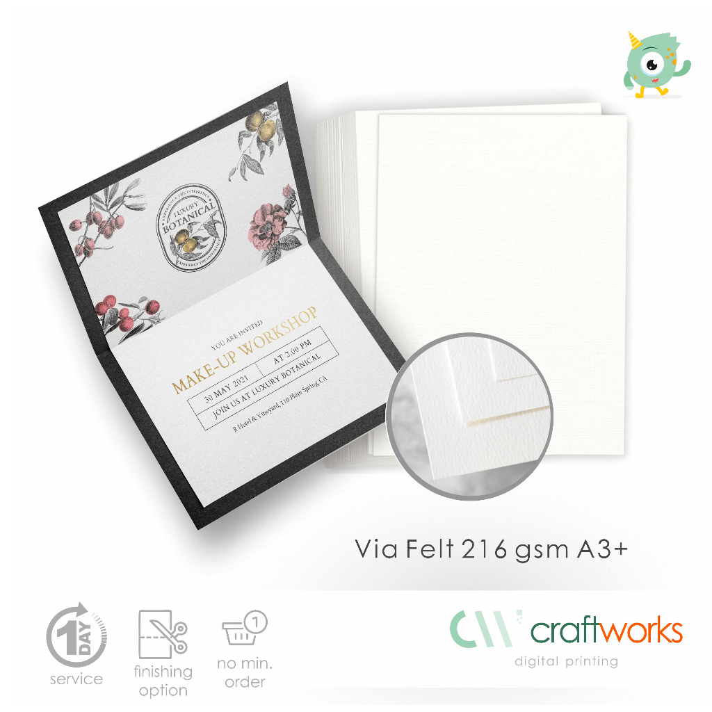 CETAK FANCY PAPER VIA FELT A3+