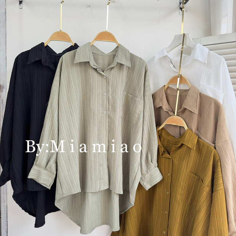 Premium Kemeja Wanita Oversize - Basic Shirt Kemeja Polos ALEA Shirt Blouse