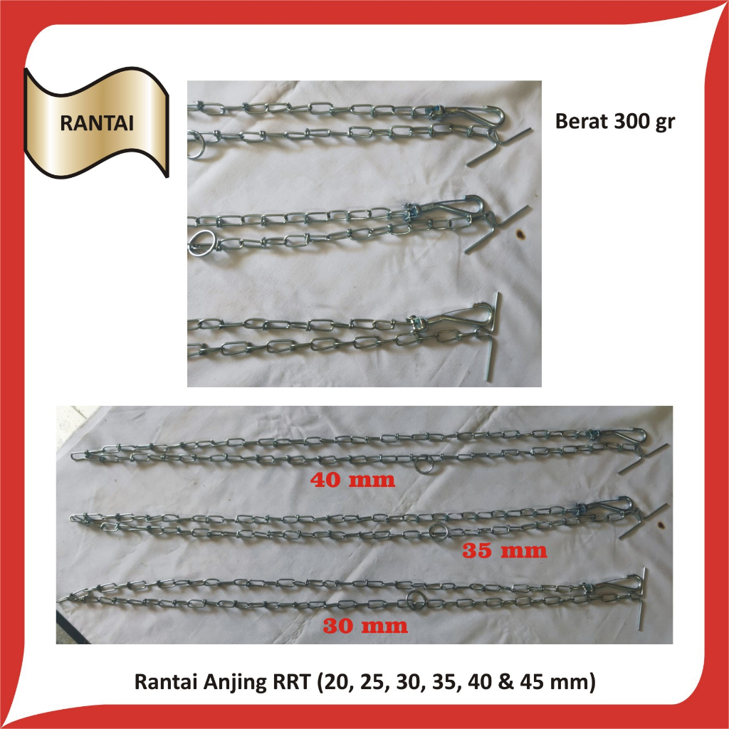 Rantai Anjing / Kucing / Monyet Rantai Hewan Rante Peliharaan