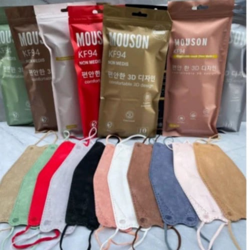 Masker KF94 Mouson Warna isi 10pcs Best Quality SEMARANG