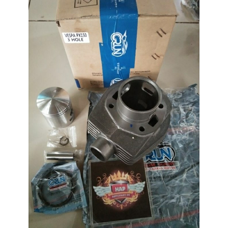 Blok Seher Komplit Vespa Px 150 Excel 3 Holes Crun