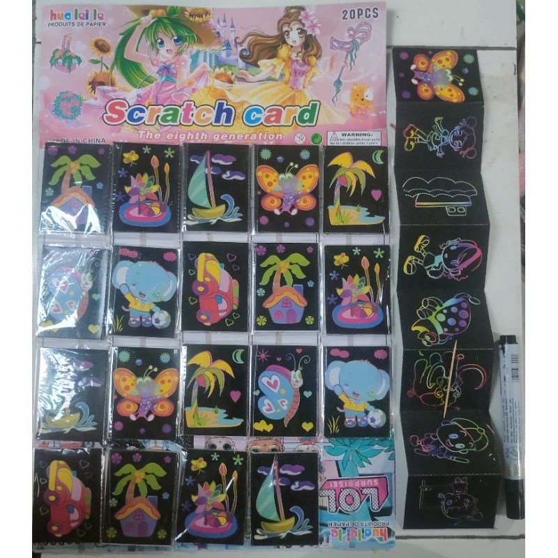 Grosir Set 20pc Mainan Gosok Lidi Hitam