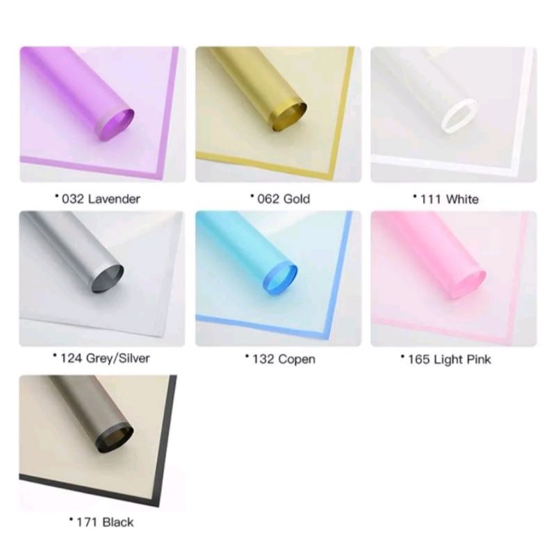 

[ECER] Kertas Cellophane Buket / Flower Wrapping Paper Line Color