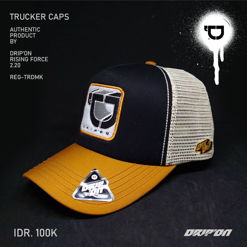 Drip On Topi Trucker Jaring Pria Dewasa Original DO25