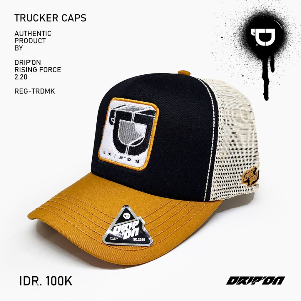 Drip On Topi Trucker Jaring Pria Dewasa Original DO25