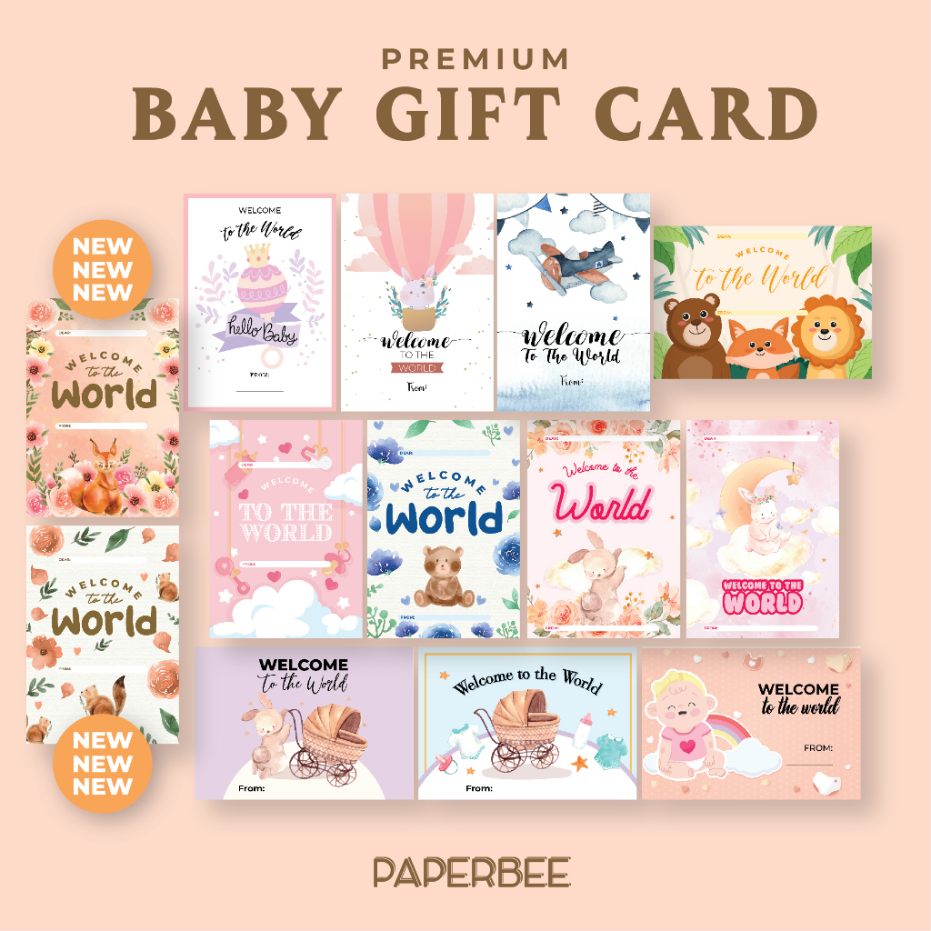KARTU UCAPAN KELAHIRAN BAYI / KARTU UCAPAN BABY NEW BORN / GREETING CARDS BABY GIFT