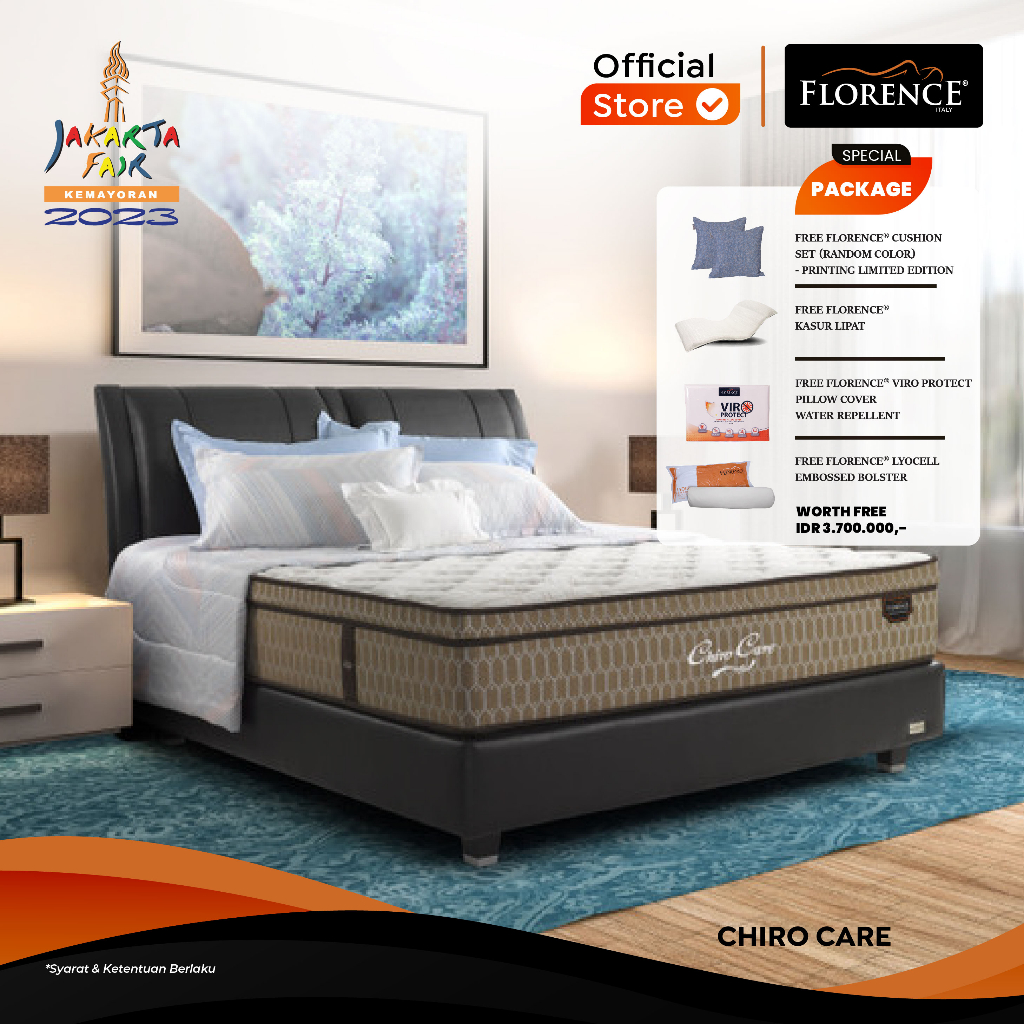 Florence Kasur Spring Bed Chiro Care - Mattress Only