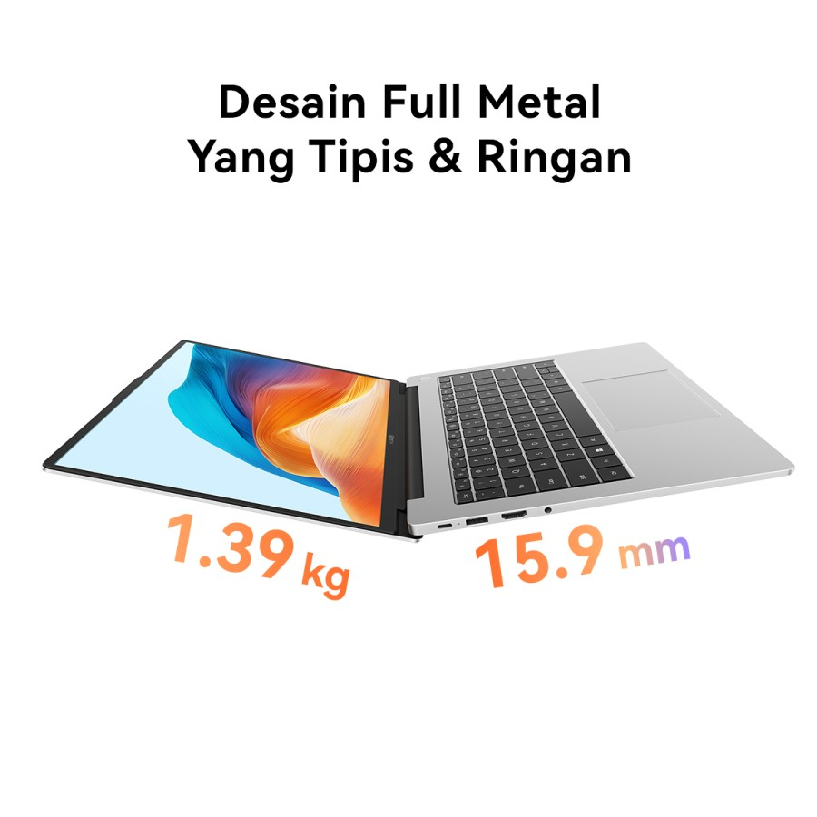 [ 𝗛𝗨𝗔𝗪𝗘𝗜 ] HUAWEI MATEBOOK D14 - Core i5 1240P ( RAM 8GB SSD 512GB ) 14 Inch IPS WINDOWS 11 - CICILAN 0%