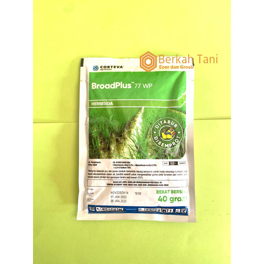 Herbisida AllyPlus BroadPlus (Broad Plus)77wp 40gram harga grosir//herbisida allyplus(broadplus)
