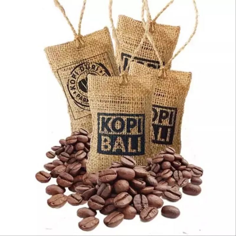 Pengharum Pewangi Gantungan Mobil Biji Kopi Bali Parfum Rungan Aroma Coffe