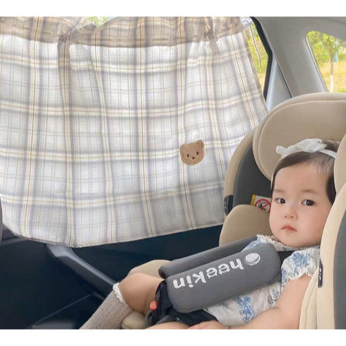 Korean Minji Car Window Curtain - Gorden Mobil Anti UV Bayi Tirai Jendela Hordeng Kain Horden Penutup Cahaya Matahari