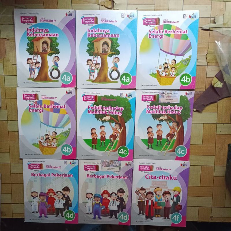 buku tematik Erlangga layak pakai kelas 2 kelas 4