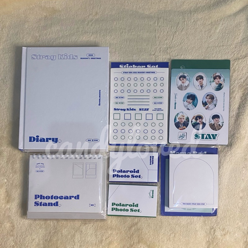 Season Greeting 2022 Stray kids Sticker Diary Magnet Memo Photocard Set Polaroid Set