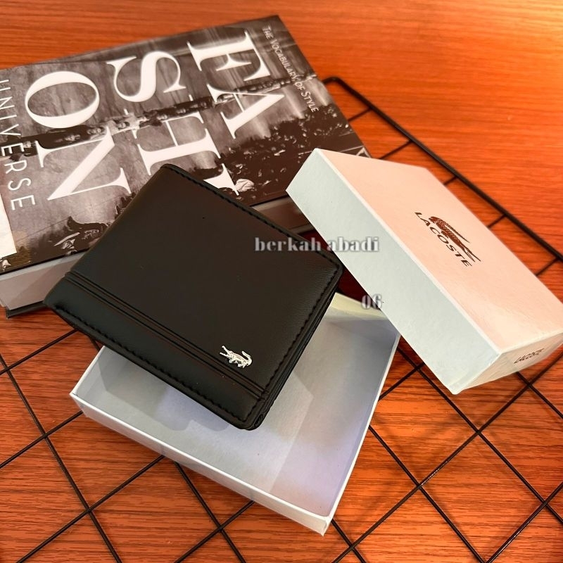 Dompet Pria Kulit Semi Logo/ Cod Dompet Lipat Embos Kulit impor