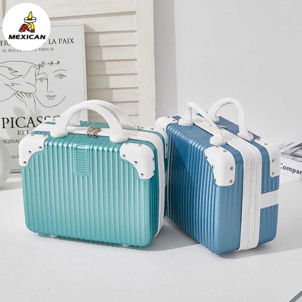 BEST DEALS Mexican Koper 14 inch Mini Beauty Case tas 12 inch make up koper Kosmetik Premium Bahan