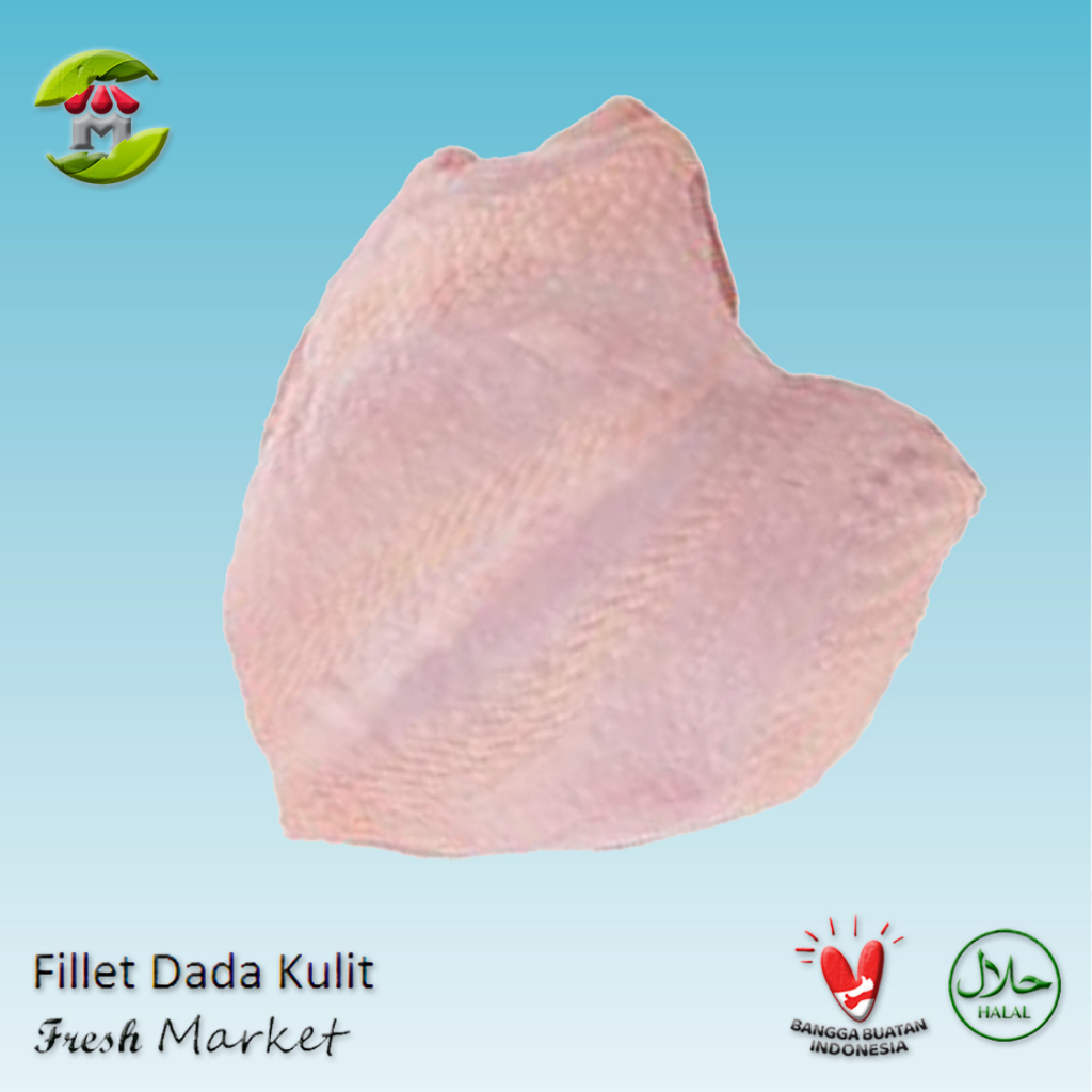 

[BOGOR] Boneless Fillet Dada Ayam Dengan Kulit Pack 970gr - 1kg