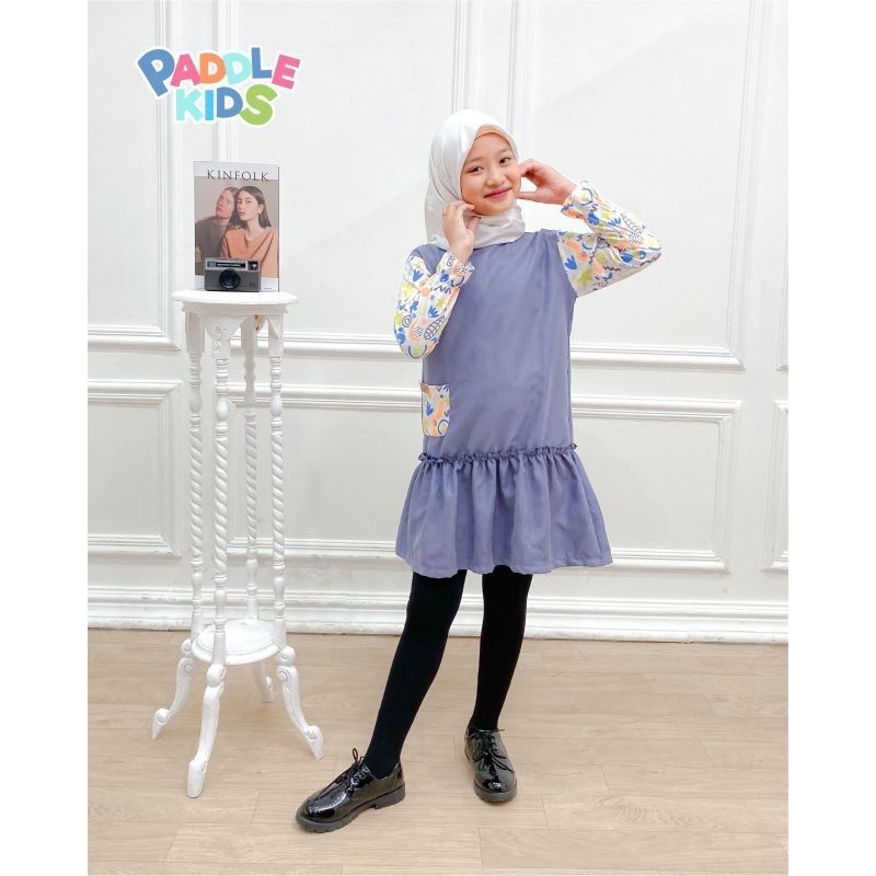 WHITISH TUNIC BY PADDLEKIDS / tunik anak corduray by paddle kids merah