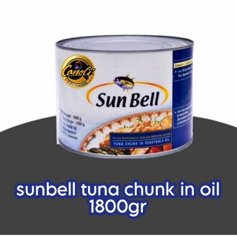 Sunbell Tuna Chunk In Oil 1800gr Sun Bell 1,8kg