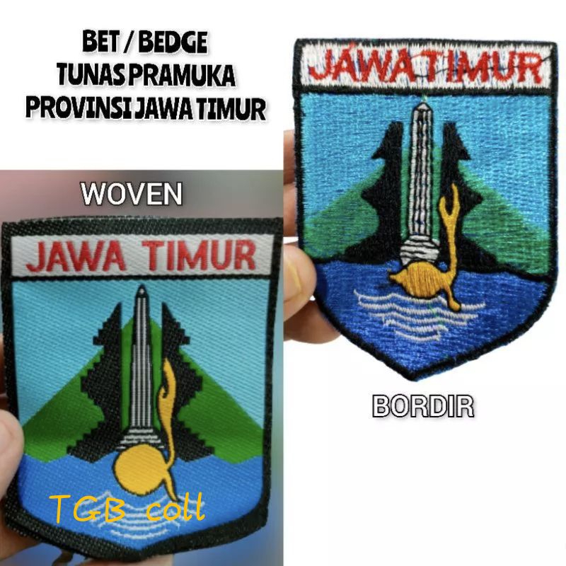 Bad tunas pramuka provinsi jawa timur atribut seragam pramuka