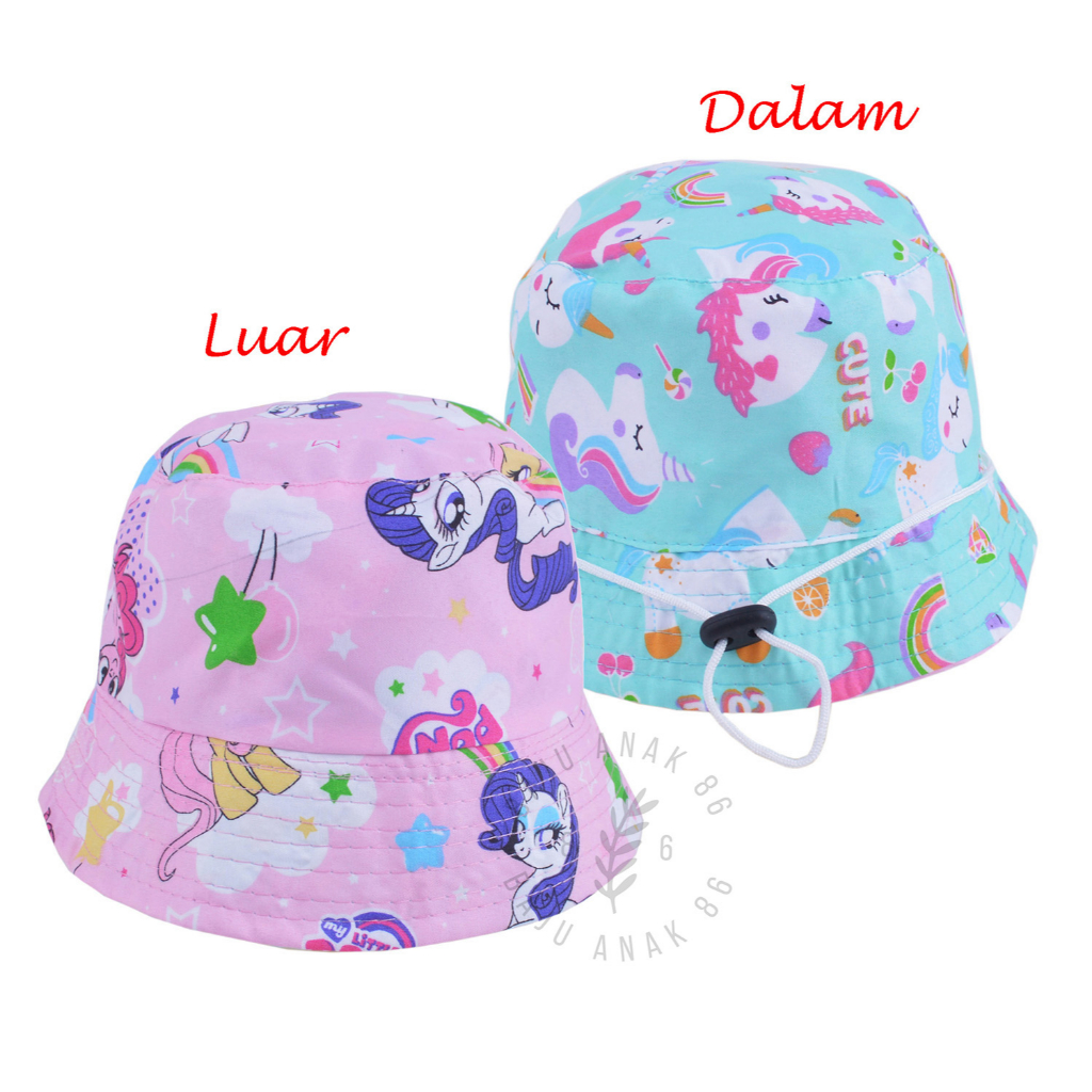 Topi Anak Bucket Motif Bulak Balik - 022.4869