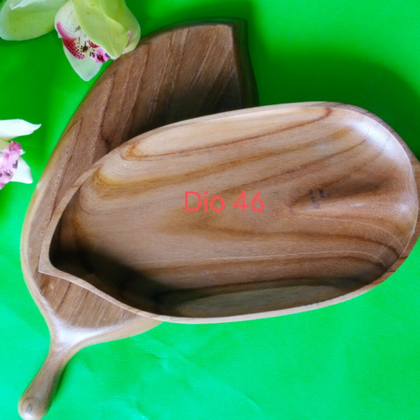 

Promo Piring Asli Kayu Jati Bentuk Daun Alat Dapur Unik Mewah Foodgrade Berkualitas