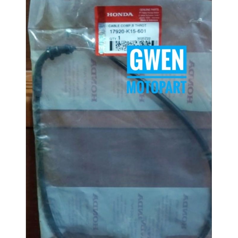Cable Comp B Throt Kabel Tali Kawat Gas Bagian Bawah CB150R CB 150R K15M 17920K15601 Orisinil