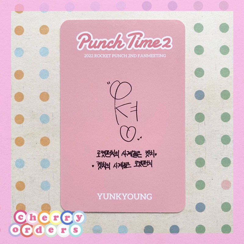 Rocket Punch Yunkyoung Photocard Acrylic Stand : Punch Time2