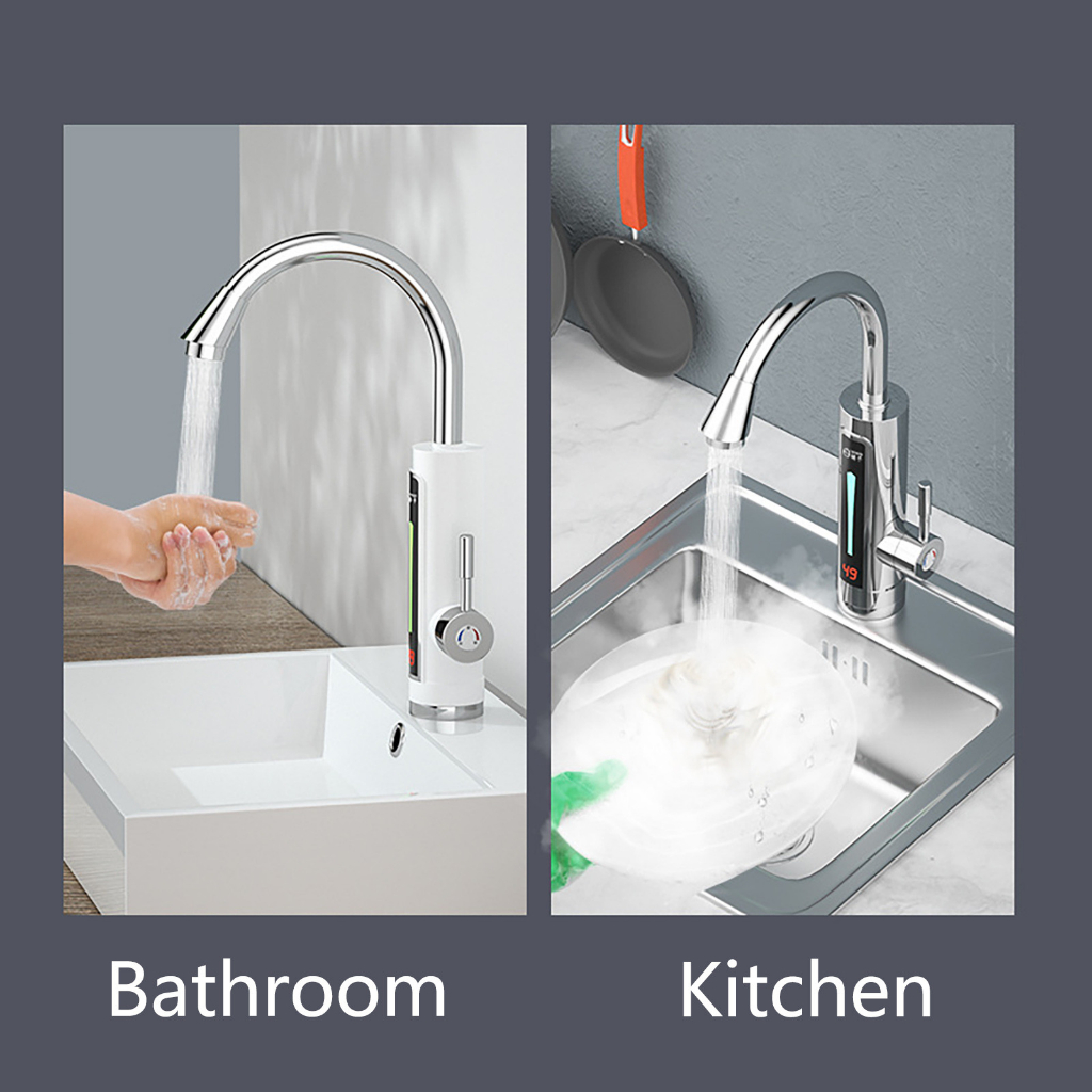 Keran Pemanas Air Elektrik Hot Water Faucet 220V - RY-019 - White