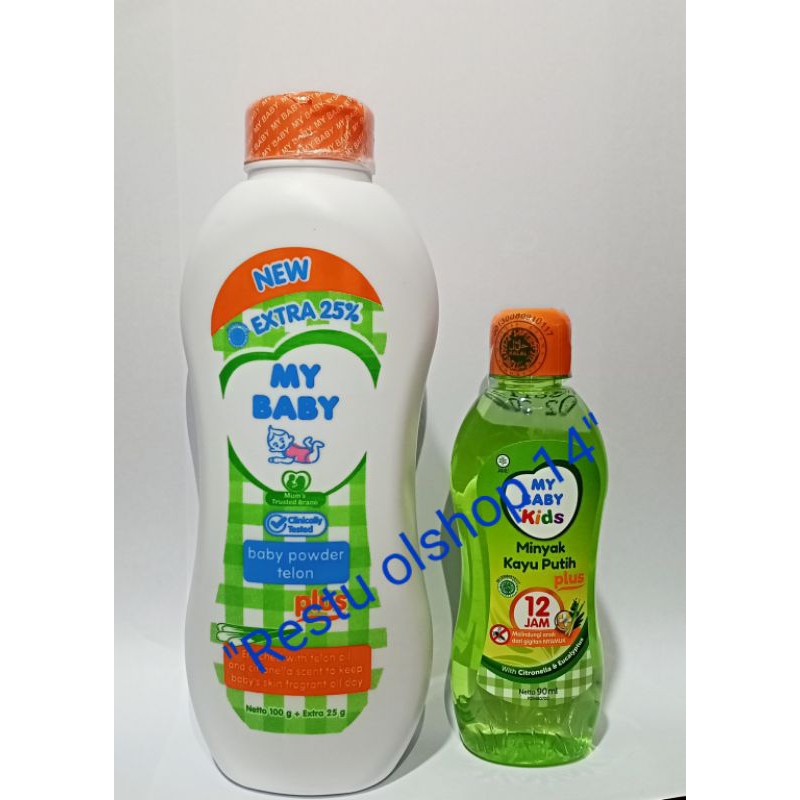 Minyak kayu putih my baby 90 ml dan bedak my baby 125 g