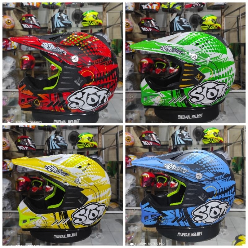 HELM CROSS ANAK | HELM CROSS SCOTT JUNIOR FREE GOOGLE | SNI