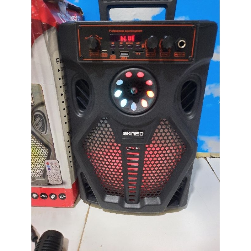 COD Speaker Bluetoth Karoke wireles 8'8 inch kimiso 7807 Super BASS