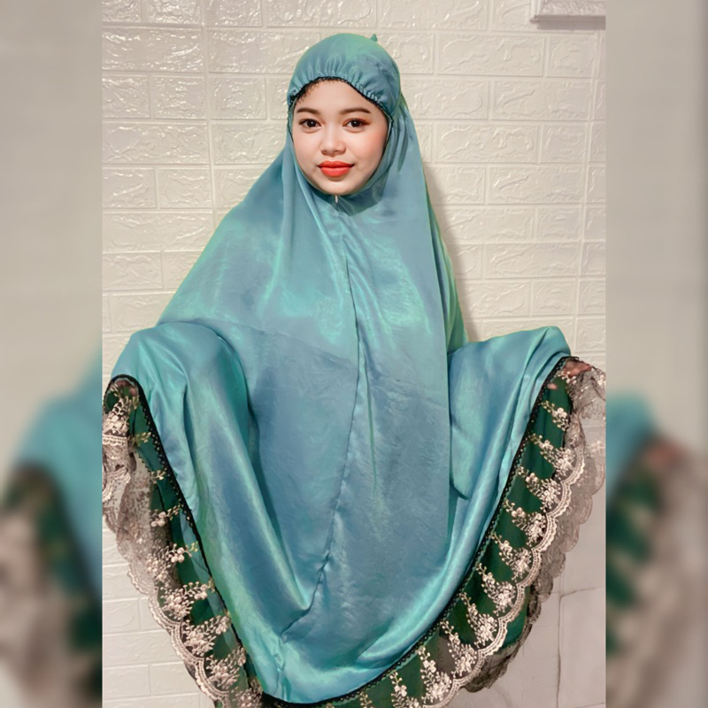 Mukena Santorini silky Premium 2in1