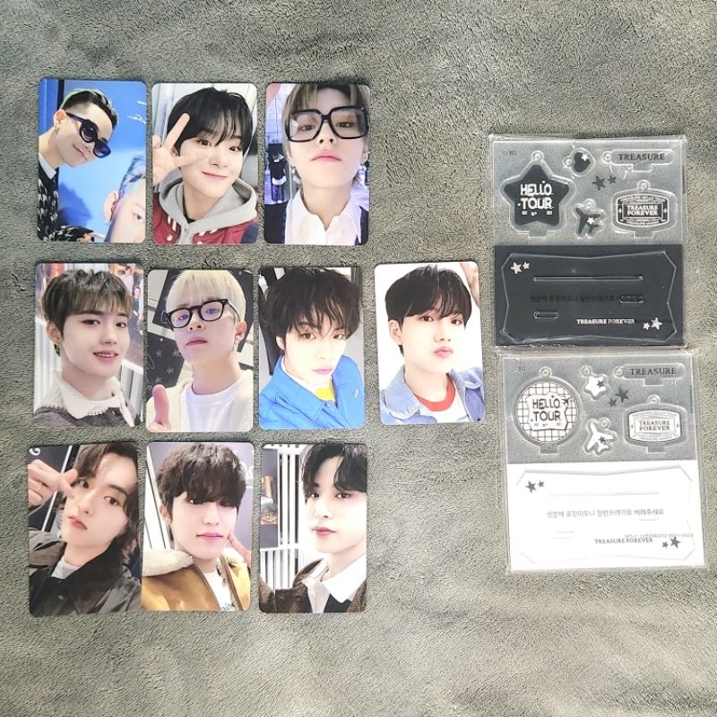 [SHARING] TREASURE Photocard / Acrylic PC Holder - Official From HELLO TOUR Merch / Merchandise hyun