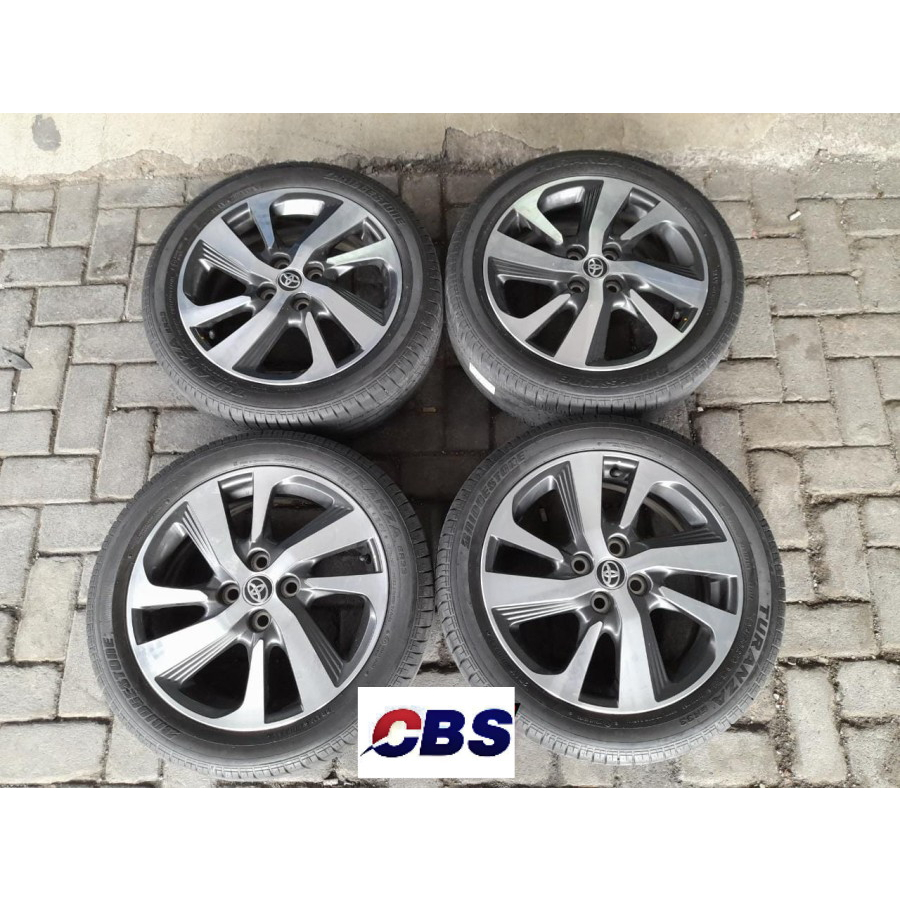 VELG MOBIL SECOND STANDAR YARIS TRD RING 16 PCD 4X100 + BAN 195 50 R16