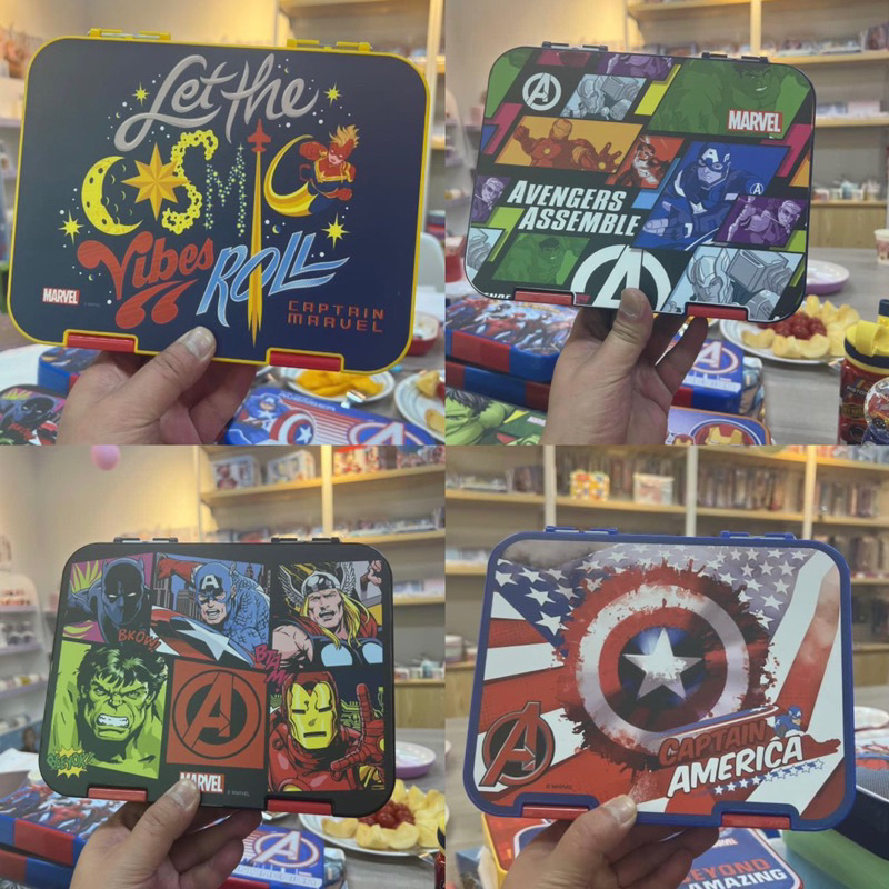 marvel avenger tritan lunchbox bpa free bento box kotak makan bekal anak