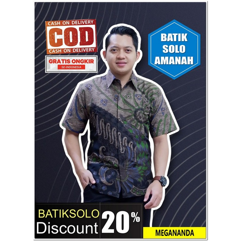 HANUROGO BATIKSOLOAMANAH KEMEJA BATIK PRIA SOLO LENGAN PANJANG PENDEK LAPIS FURING ATASAN PREMIUM MODERN KATUN HALUS SERAGAM KANTOR KELUARGA PABRIK PRODUSEN KONVEKSI ANDIN NAKULA NAVY JAYAGUNA PEMELANG LAKSONO MODANG UNGU JAYAKERTA SEKARTAJI UNGU DWI