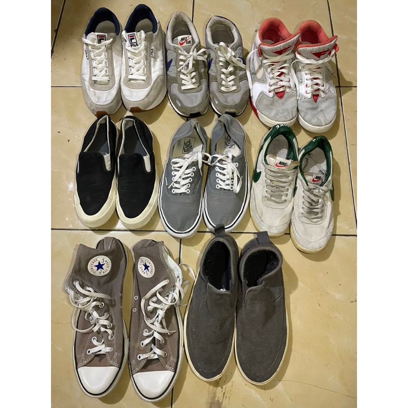 borongan sepatu second original 5pcs x100k sja murah