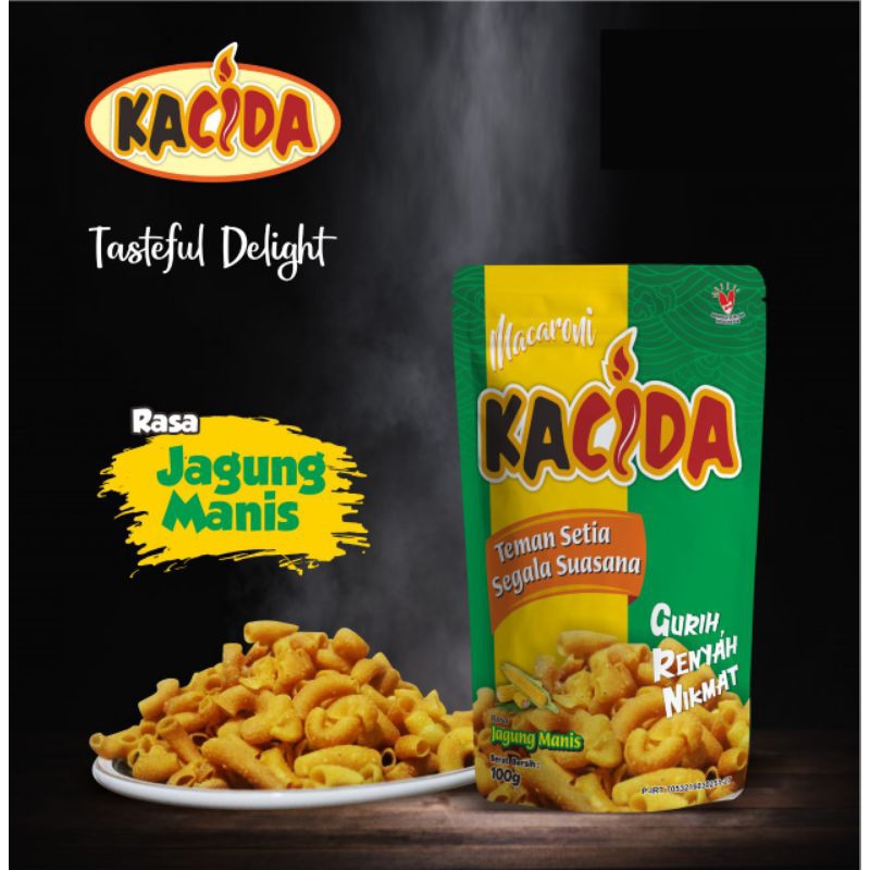 

cemilan viral-jajanan kekinian-macaroni kacida-jagung manis