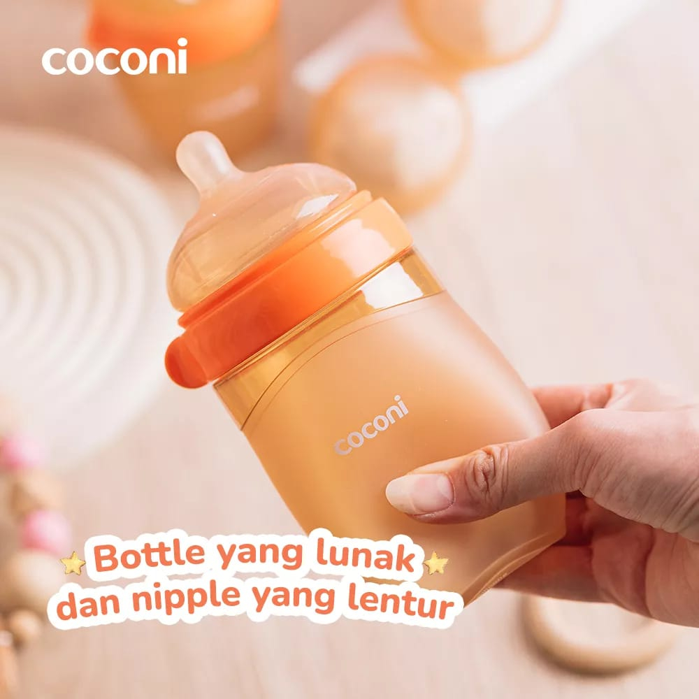 Coconi Ultra Wide Neck Baby silicone Bottle - Botol Silikon Bayi