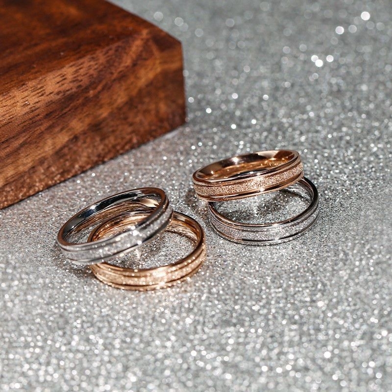 Clafel & Co - GLITTER Cincin Titanium Asli Wanita Drama Premium Jewelry Korean